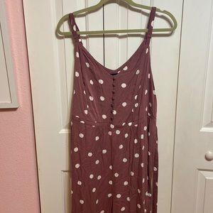 Plus size purple polka dot jumpsuit torrid